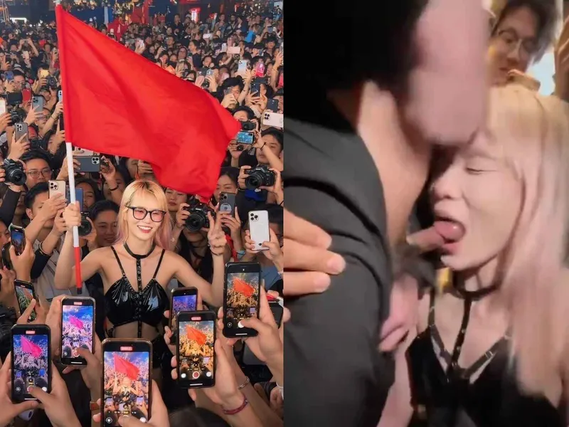 Cô giáo tiểu học mút cây hàng người lạ trên đường
